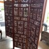Hand Carved Wooden Screen back