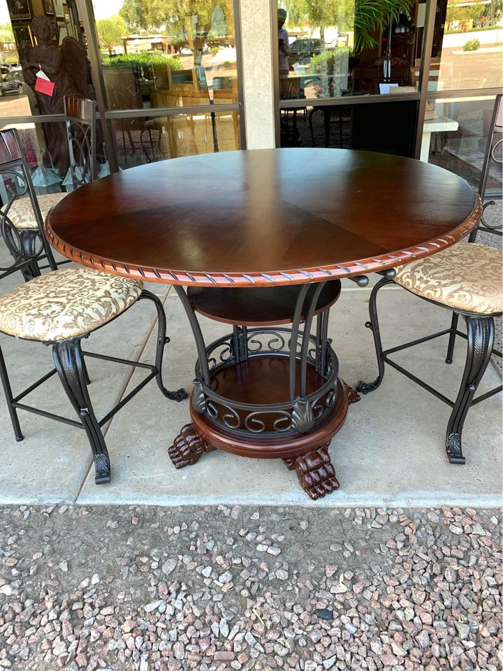 High Top Table With Four Chairs table