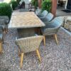 Outdoor Patio Table With 8 Chairs end