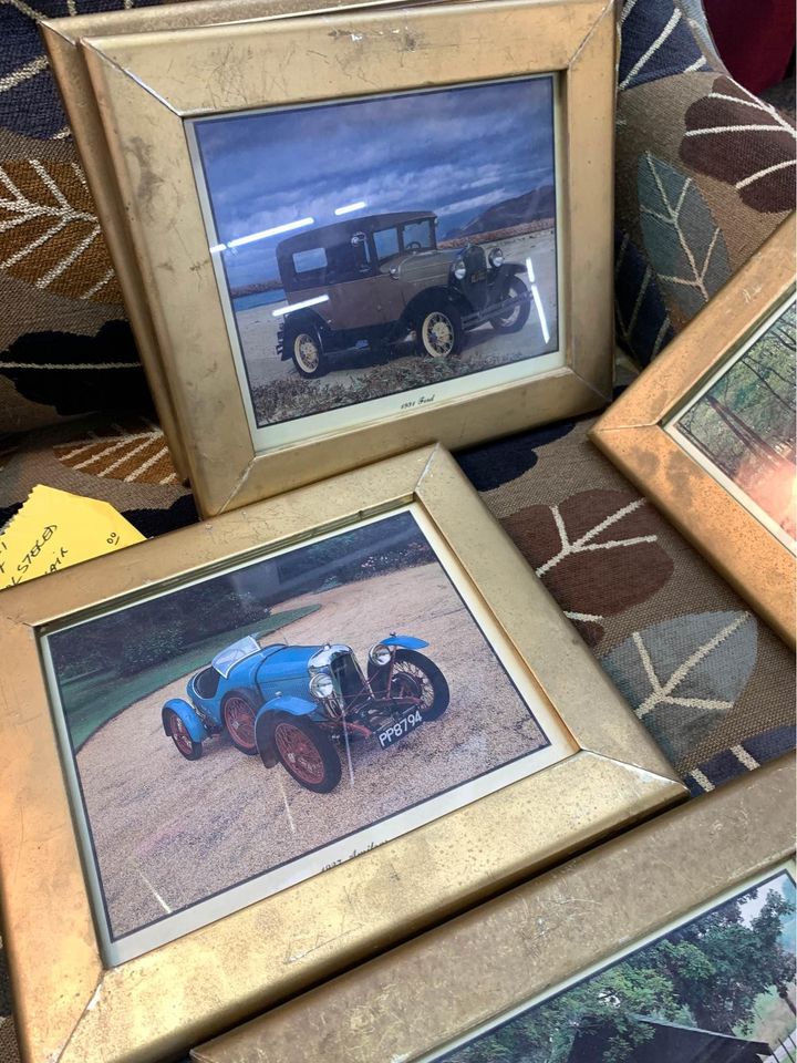 Set of Vintage Car Prints