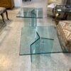 Vintage Square Glass End Tables
