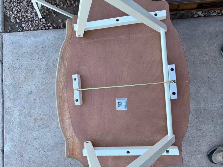 4 Folding TV Tables bottom