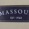 Blue Velvet Silver Frame Armchair Massoud label