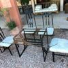 Modern Black And Glass Dining Set