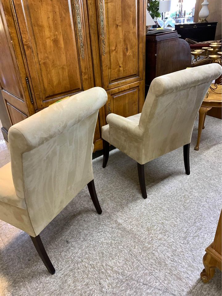 Pair Of Pottery Barn Armchairs backs