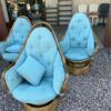 Vintage High Back Swivel Chairs
