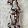 Iridescent Metal Art Ribbon Sculpture back