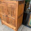 Rustic Entertainment Cabinet side