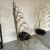 Vintage Iron Peacock Chairs side Pair of Vintage Iron Peacock Chair 1 available