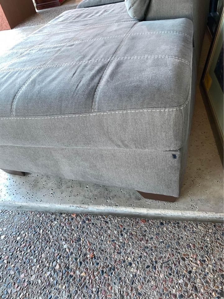 Gray Sectional Sofa damage