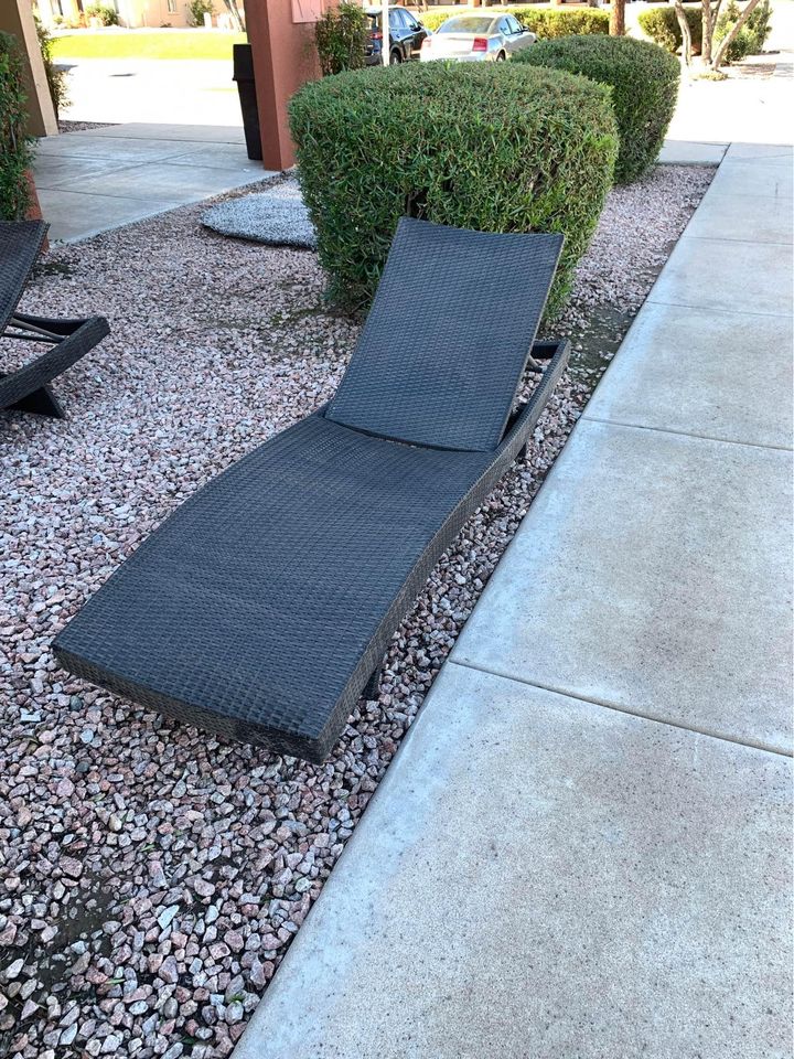 Pair of Outdoor Lounge Chairs single