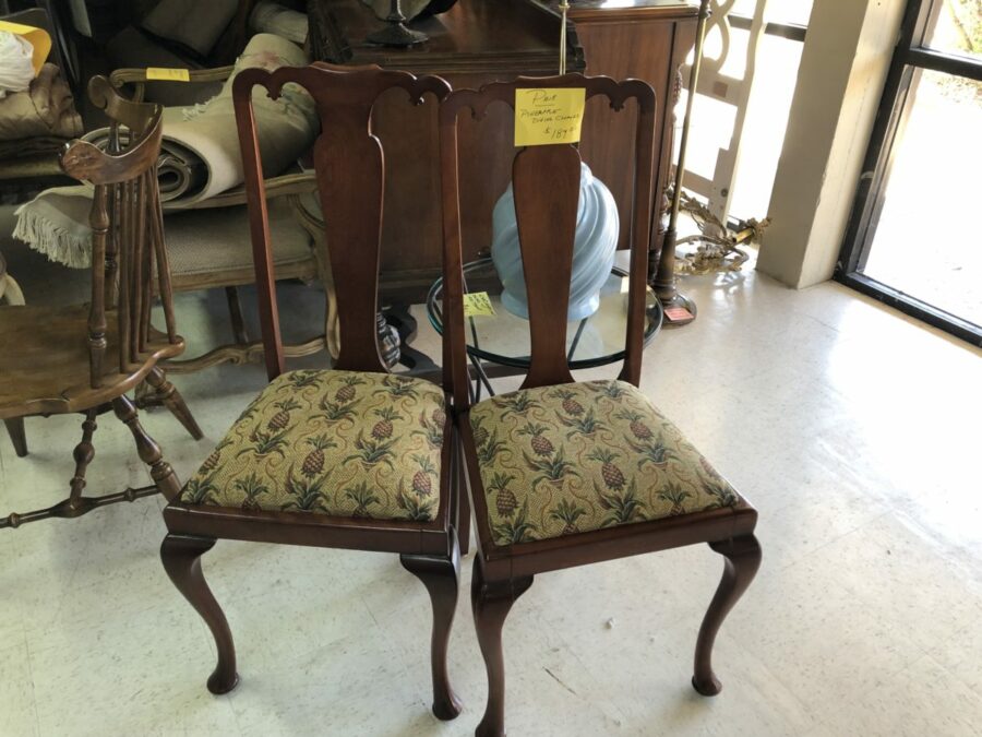 Pair of Pineapple Dining Chairs