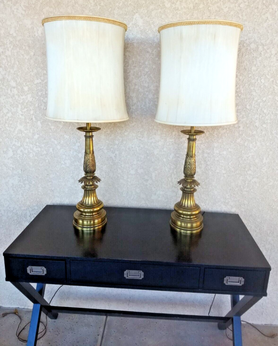 Pineapple Torchiere Table Lamps with shades