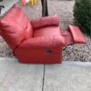 Red Leather Rocker Recliner