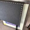 Twin Size Gray Padded Headboard detail