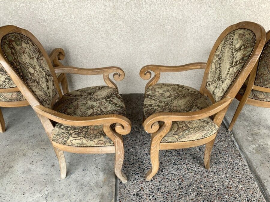Vintage Dining Room Armchairs side