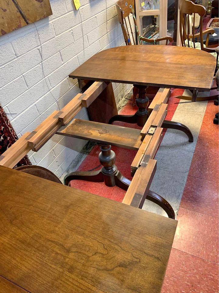 Vintage Dropleaf Dining Table extended