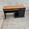 Black and Oak Work Desk