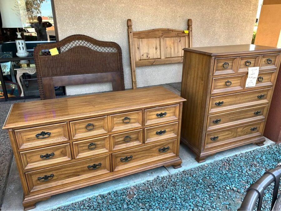 Dresser and Chest of Drawers Set