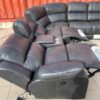 Leather Power Reclining Sectional recliners