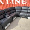Leather Power Reclining Sectional whole