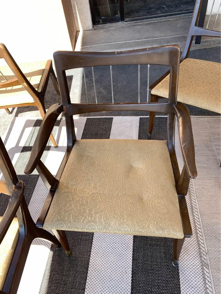 Mid-Century Modern Dining Chairs Set armchair