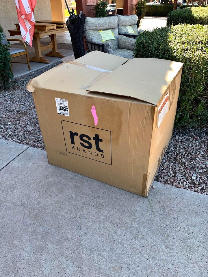 RTS Gray Outdoor Patio Chair box