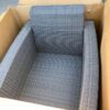 RTS Gray Outdoor Patio Chair unpacked
