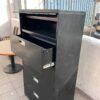 Tall Black File Cabinet drawers