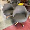 Vintage Swivel Barrel Chairs