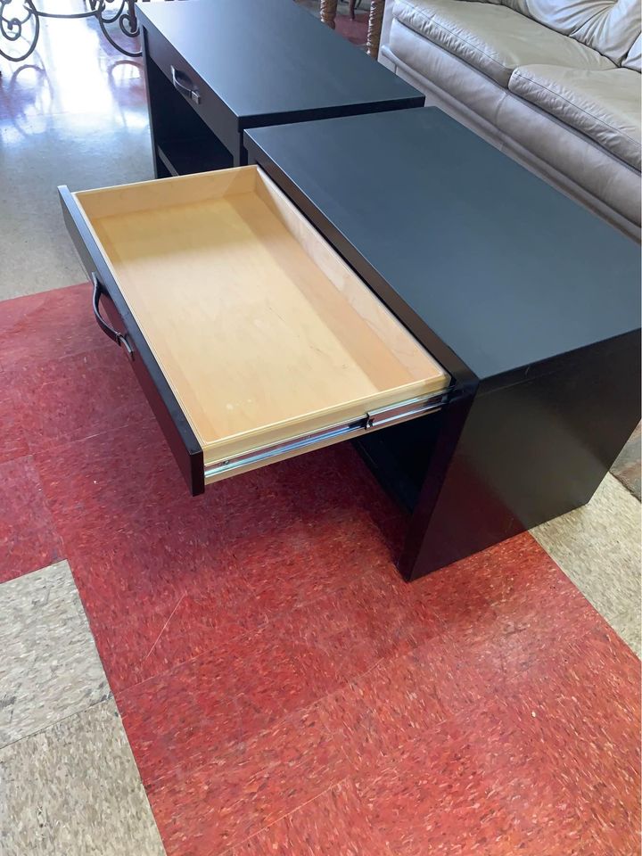 Modern End Tables or Nightstands drawer