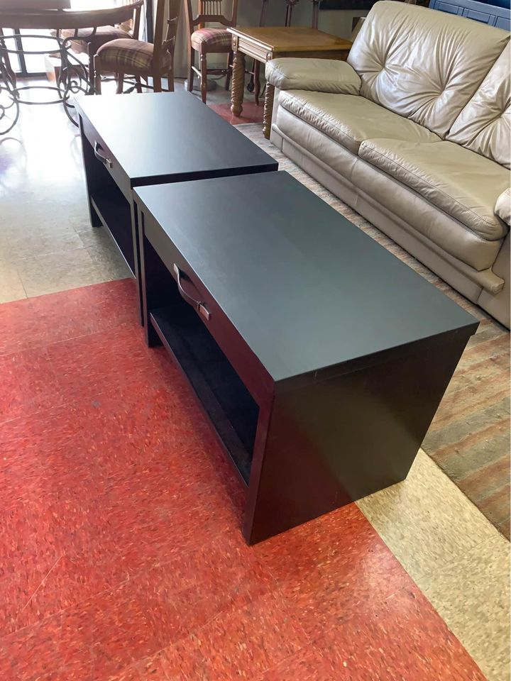 Modern End Tables or Nightstands single
