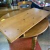 Round Dining Table with Leaf extra leaf