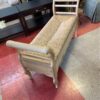 Rustic Bench with Rush Seat side