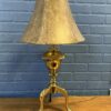 Three-Legged Brass Table Lamp