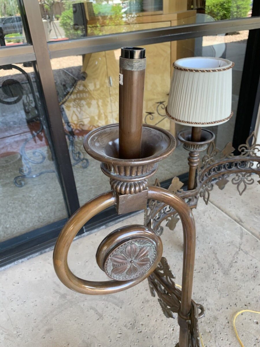 Cast Bronze Chandelier lamp no shade