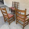 Oak Antique Dining Chairs backs