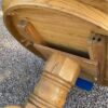 Round Oak Dining Table underside