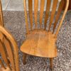 Set of Solid Oak Chairs single