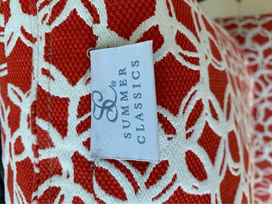 Summer Classic Patio Armchairs label