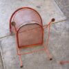 4 Vintage Iron Patio Chairs bottom