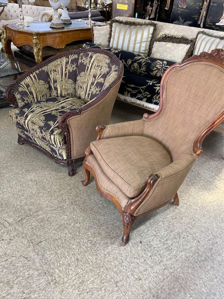 Antique Victorian Chairs side