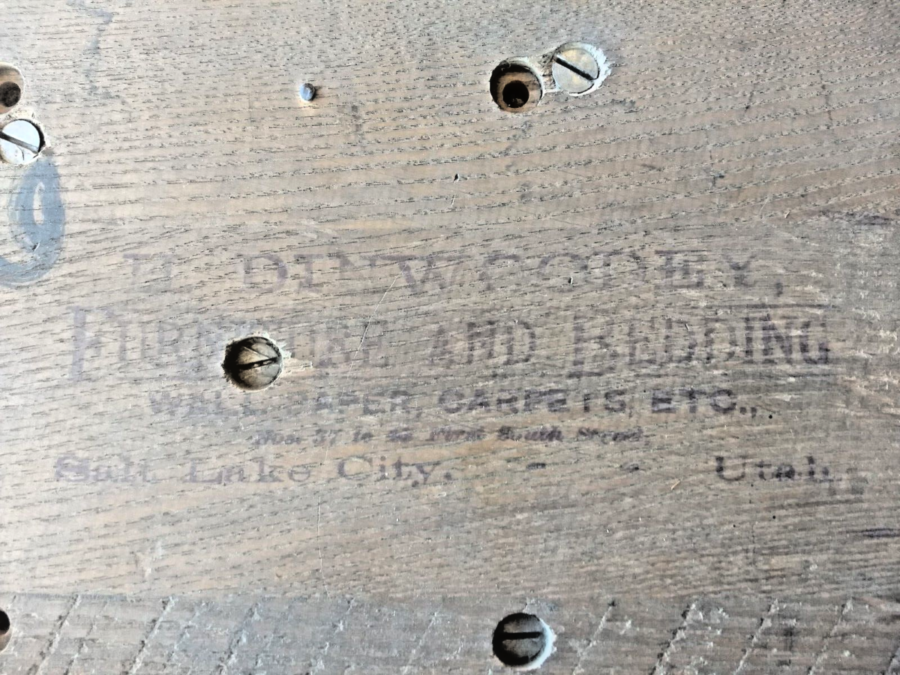 Antique Victorian Parlor Table stamp