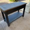 Black Entry Console Table back