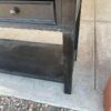 Black Entry Console Table detail