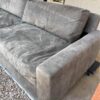 Large Gray Suede Sofa side