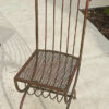 Mid-Century Modern Gilt Iron Chair front