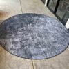 Round Gray Ruggable Rug