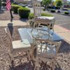Square Glass Top Table and Chairs