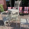 Square Glass Top Table and Chairs side